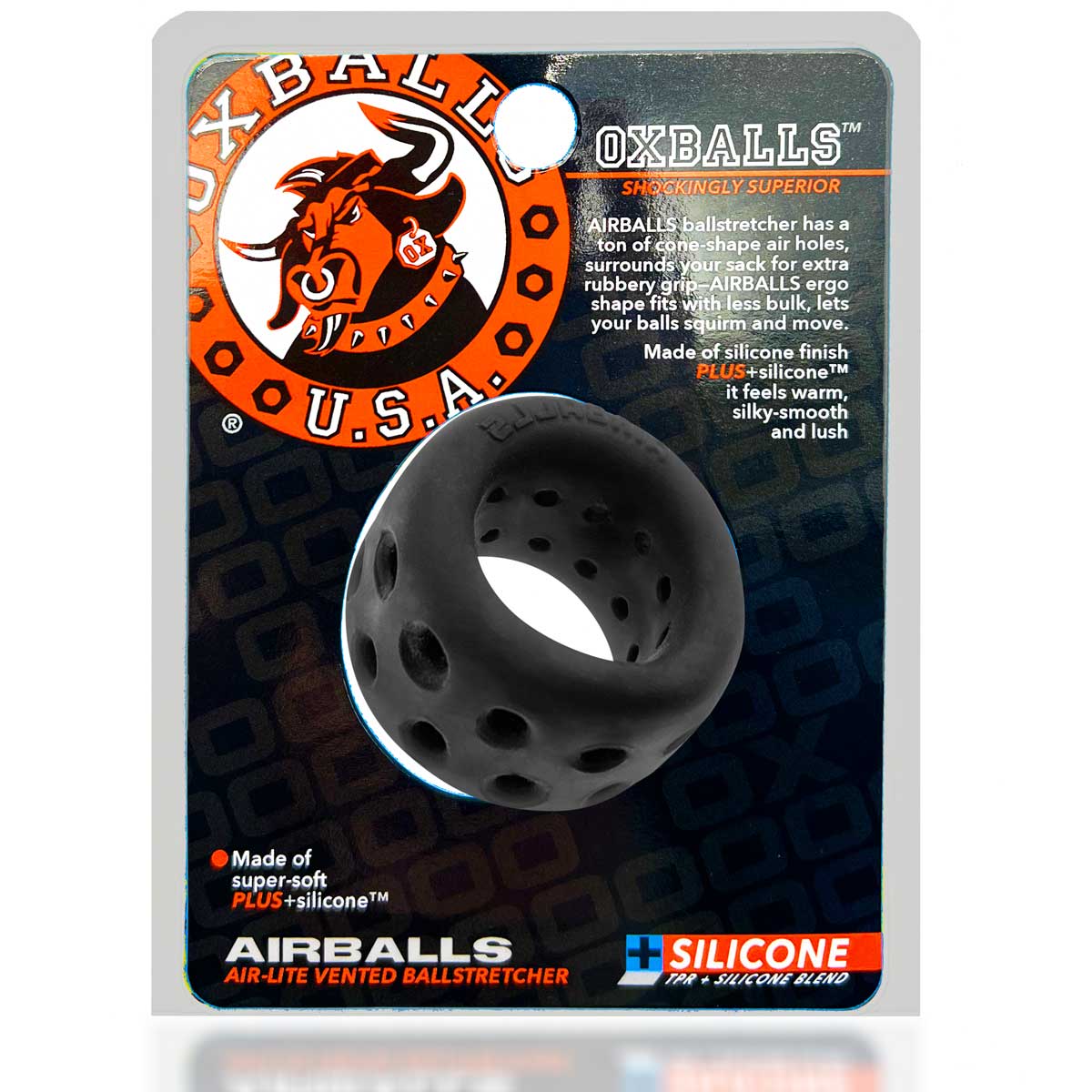 Airballs Air-Lite Vented Ball Stretcher - Black Ice