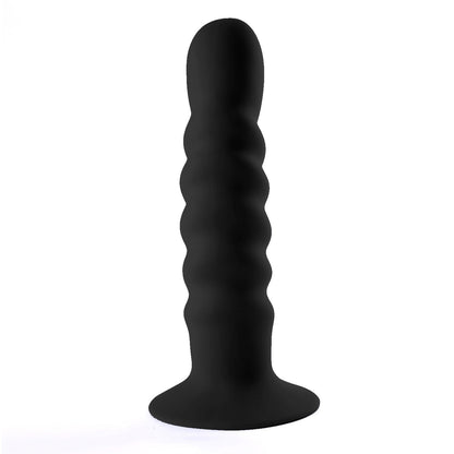 Kendall Silicone Dong Swirled Satin Finish - Black