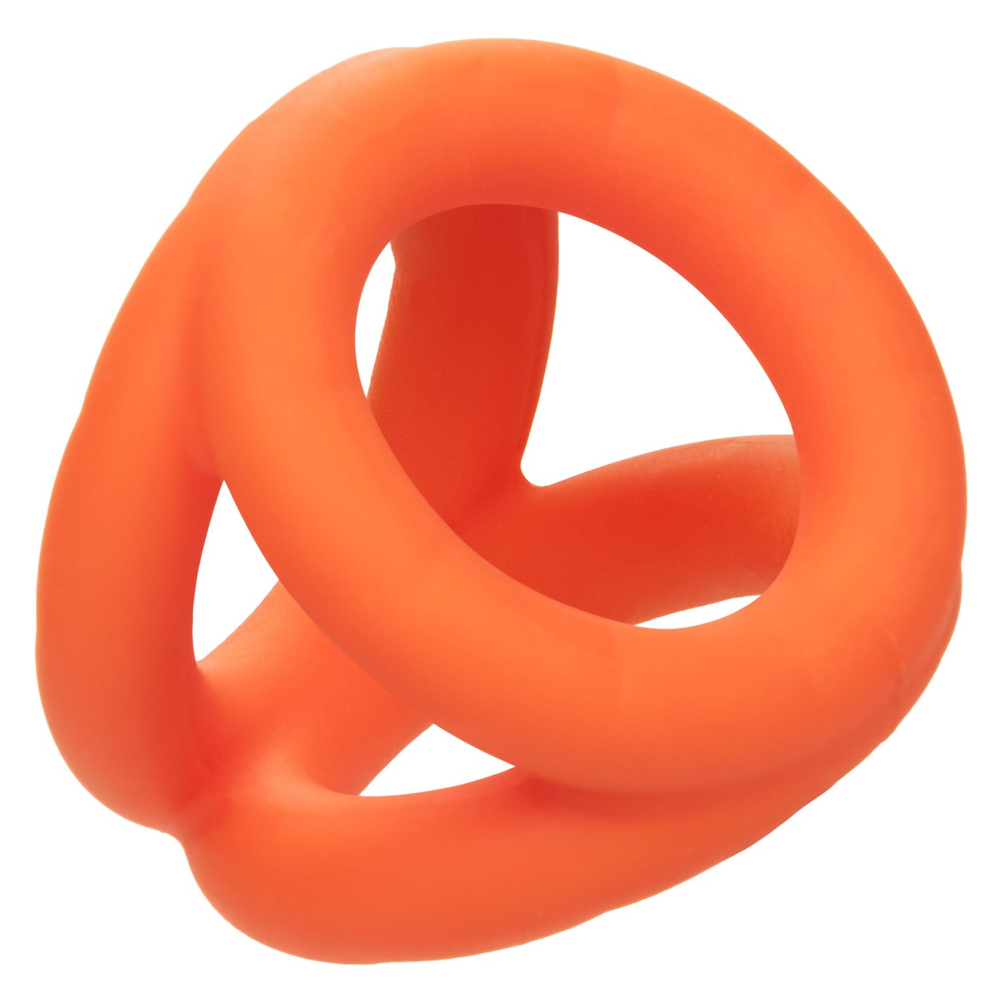 Alpha Liquid Silicone Tri-Ring - Orange  Orange