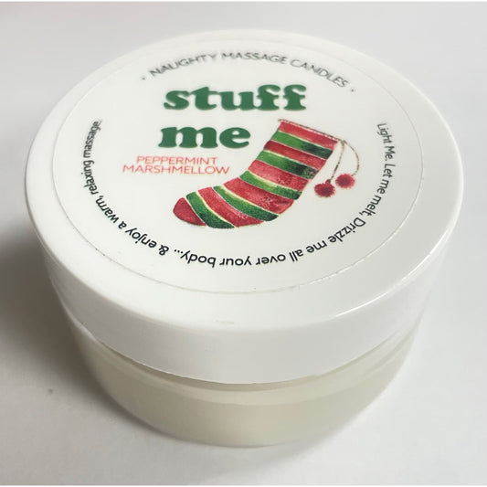 Stuff Me Massage Candle - Peppermint Marshmallow 1.7 Oz