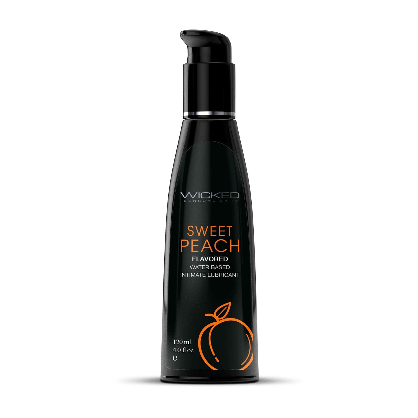 Aqua Sweet Peach Flavored Water Based Intimate  Lubricant - 4 Fl. Oz.