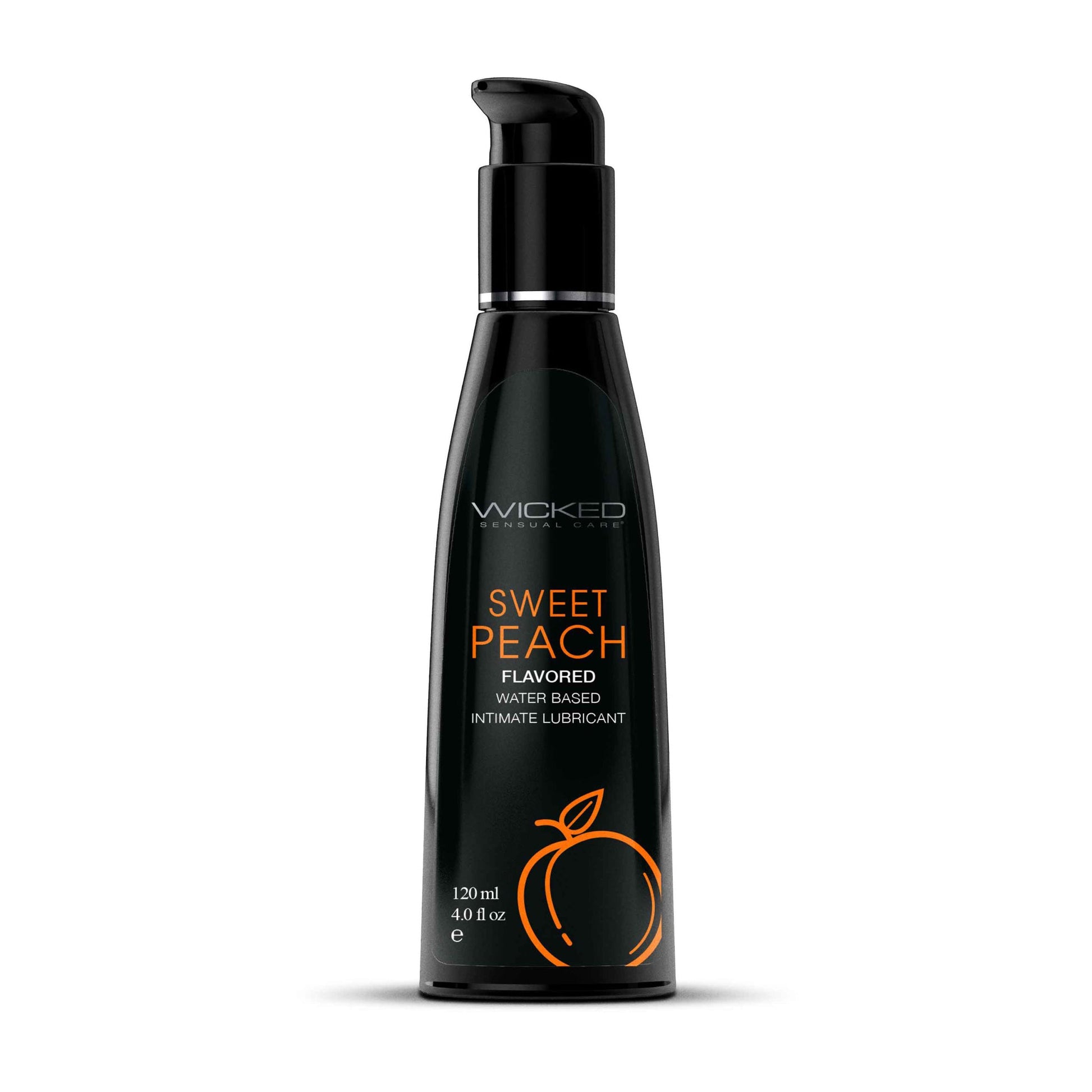 Aqua Sweet Peach Flavored Water Based Intimate  Lubricant - 4 Fl. Oz.
