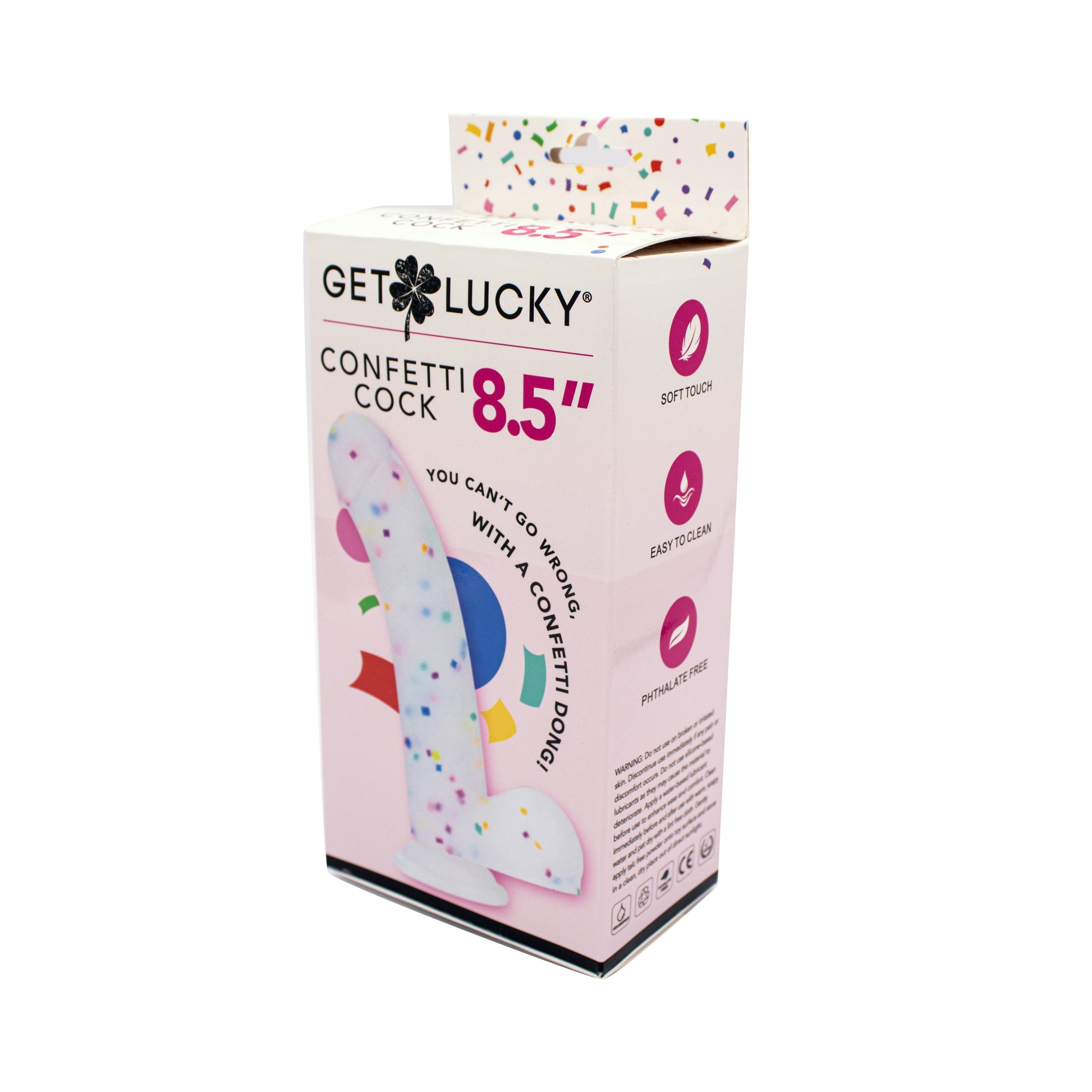 Get Lucky Confetti Cock - 8.5 Inch