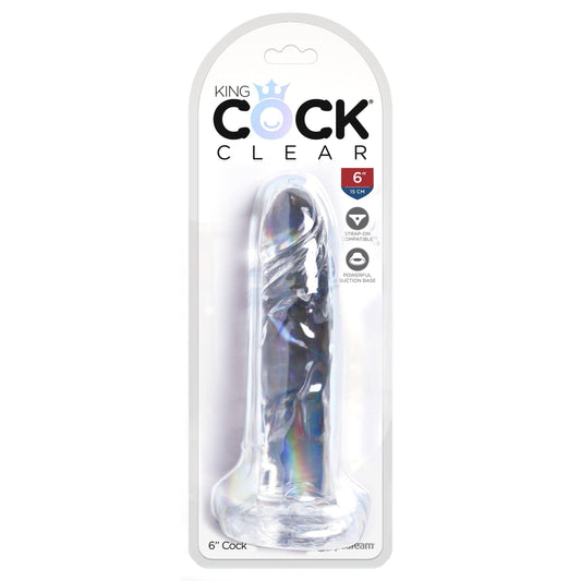 King Cock Clear 6 Inch Cock