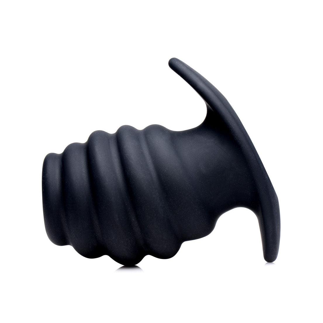 Hive Ass Tunnel Silicone Ribbed Hollow Anal Plug - Medium - XR Brands Your Adult Toy Store Hive Ass Tunnel Silicone Ribbed Hollow Anal Plug - Medium - XR Brands Your Adult Toy Store