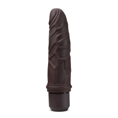 Dr. Skin Silicone - Dr. Robert - 7 Inch Vibrating  Dildo - Brown