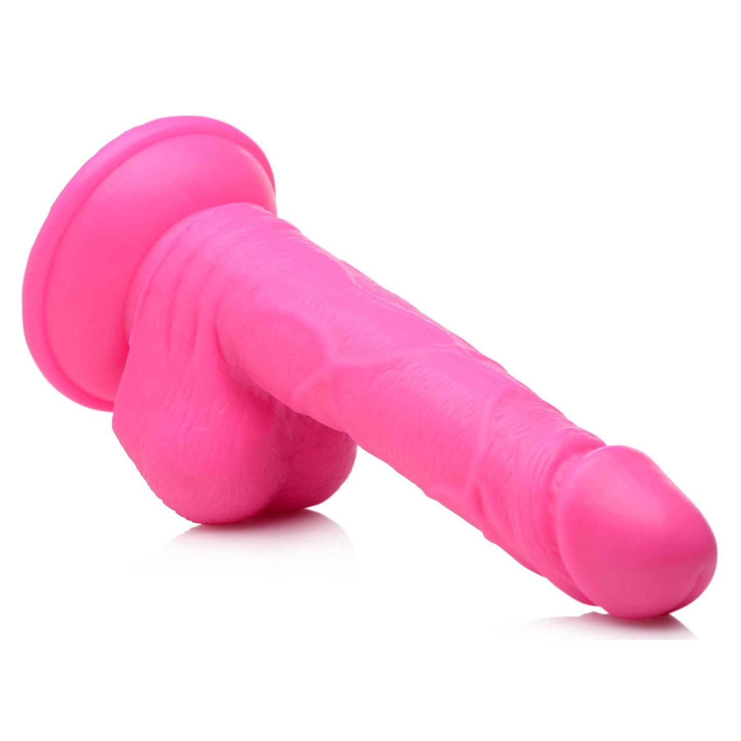 Pop Pecker 6.5 Inch Dildo With Balls - Pink