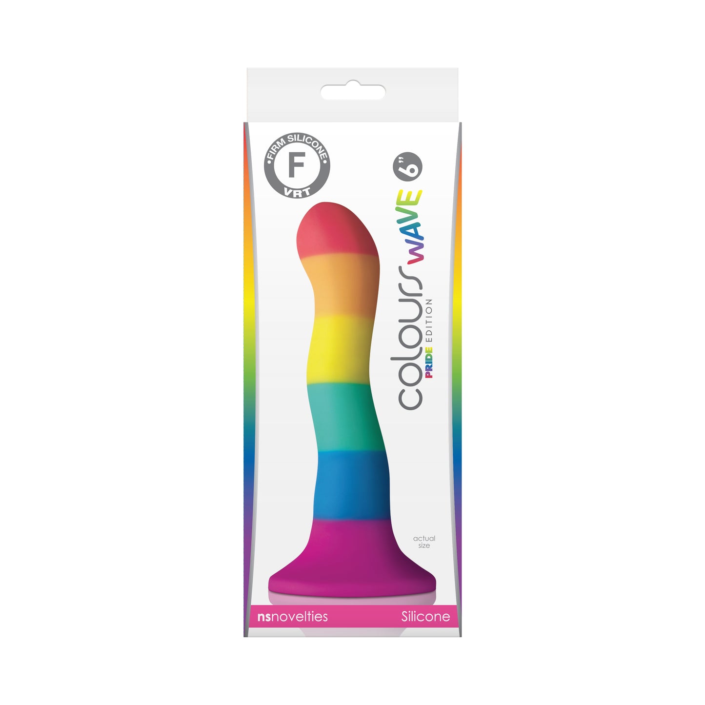 Colours - Wave - Pride Edition - 6 Inch Dildo - Rainbow