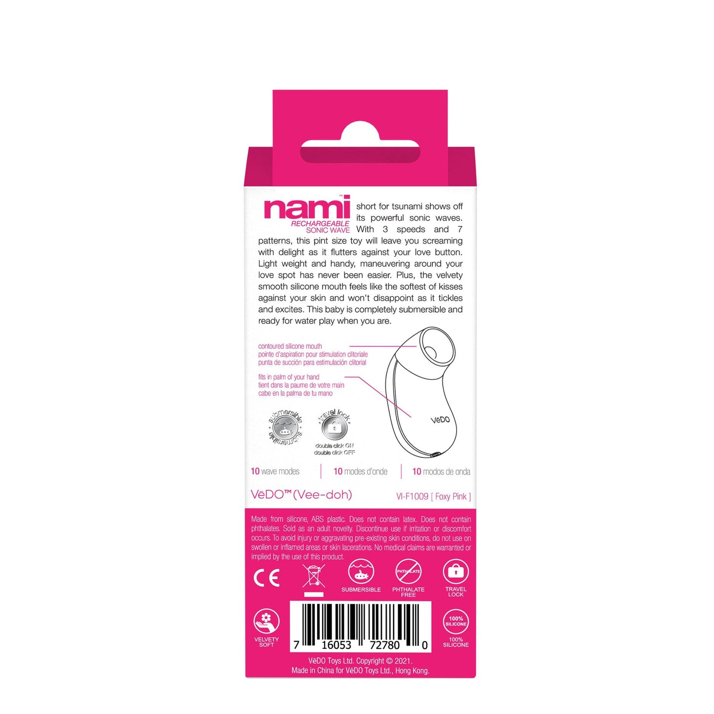 Nami Rechargeable Sonic Vibe - Foxy Pink