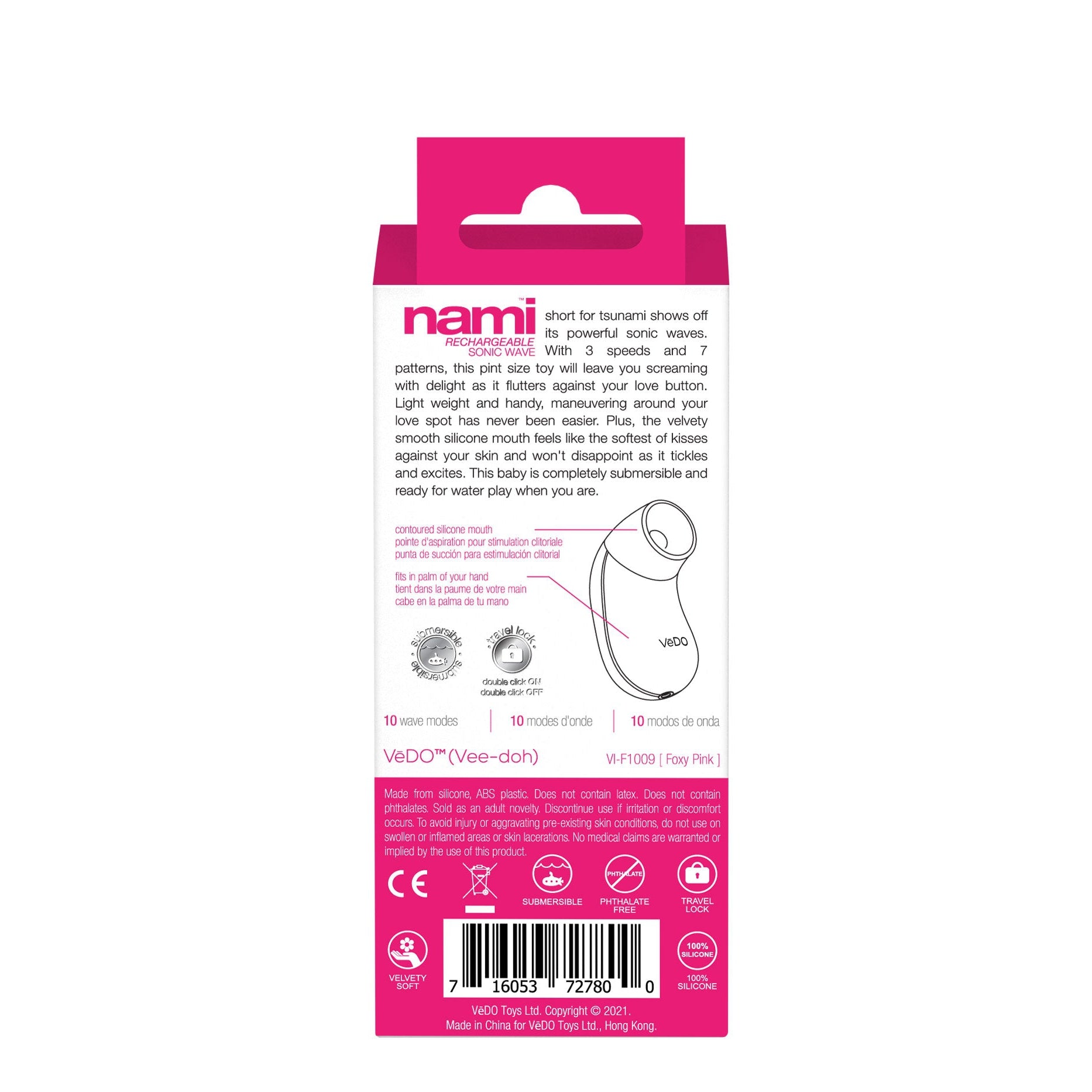 Nami Rechargeable Sonic Vibe - Foxy Pink