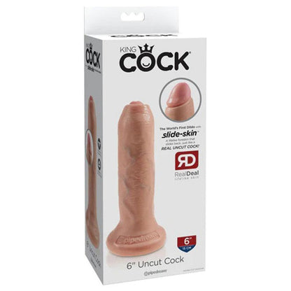 King Cock 6 Inch Uncut - Light