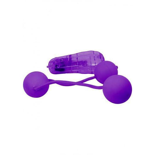 Real Skin Vibrating Ben Wa Balls - Purple