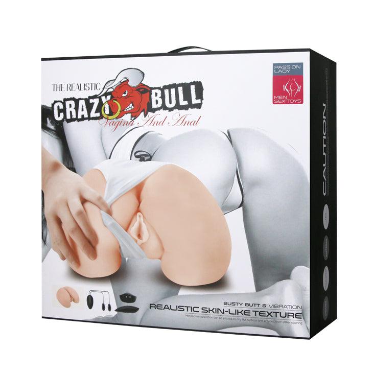 Crazy Bull the Realistic Skin-Like Texture Vagina and Anal Masturbator Busty Butt and  Vibration