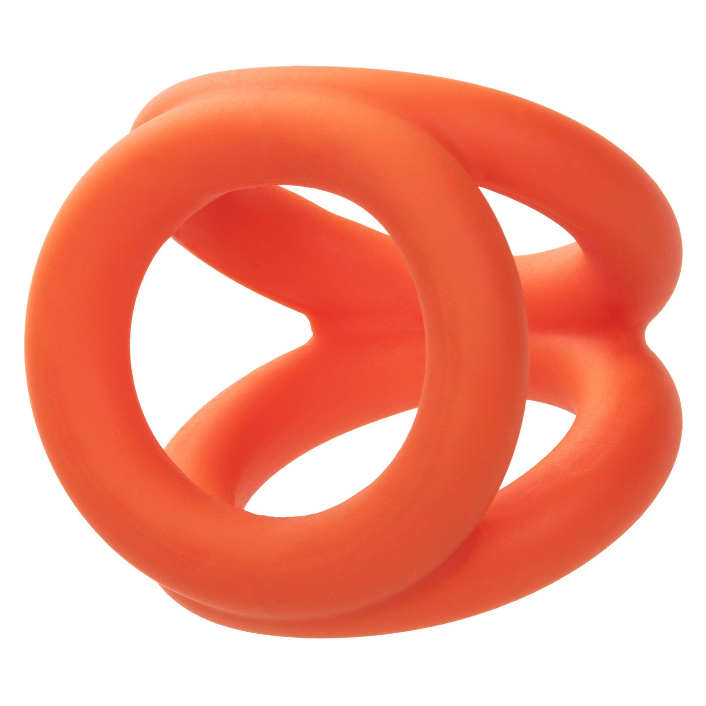 Alpha Liquid Silicone Tri-Ring - Orange  Orange