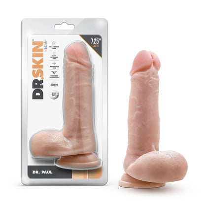 Dr. Skin - Dr. Paul - 7.25 Inch Dildo With Balls - Beige