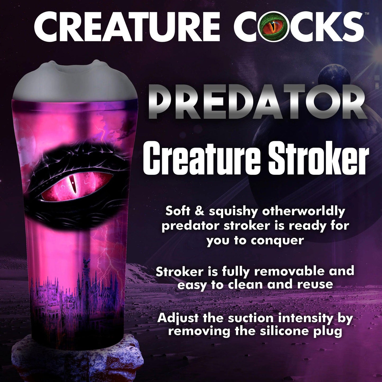 Predator Creature Stroker - Gray
