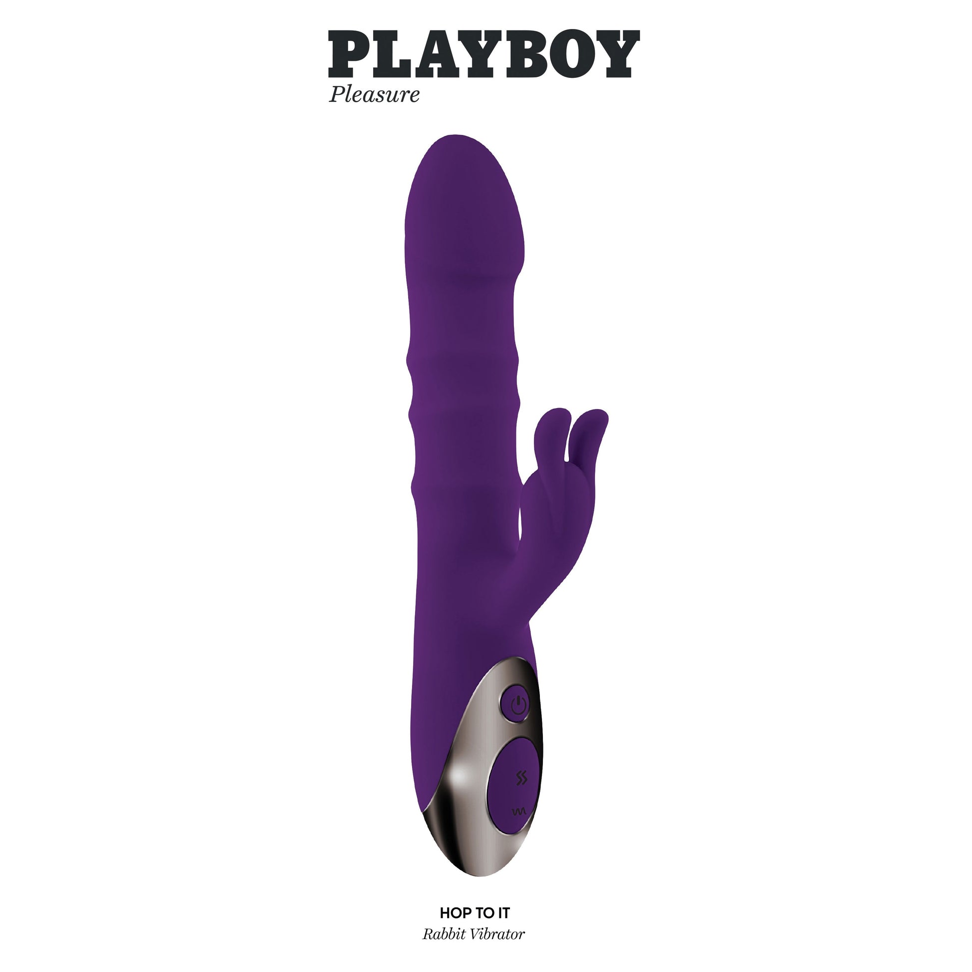 Playboy Pleasure - Hop to It - Rabbit Vibrator - Dark Purple