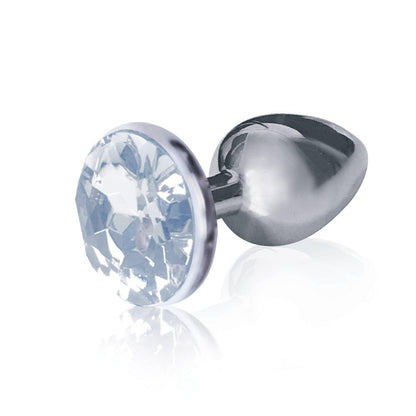 The 9's the Silver Starter Bejeweled Stainless Steel Plug - Diamond ICB2608-2