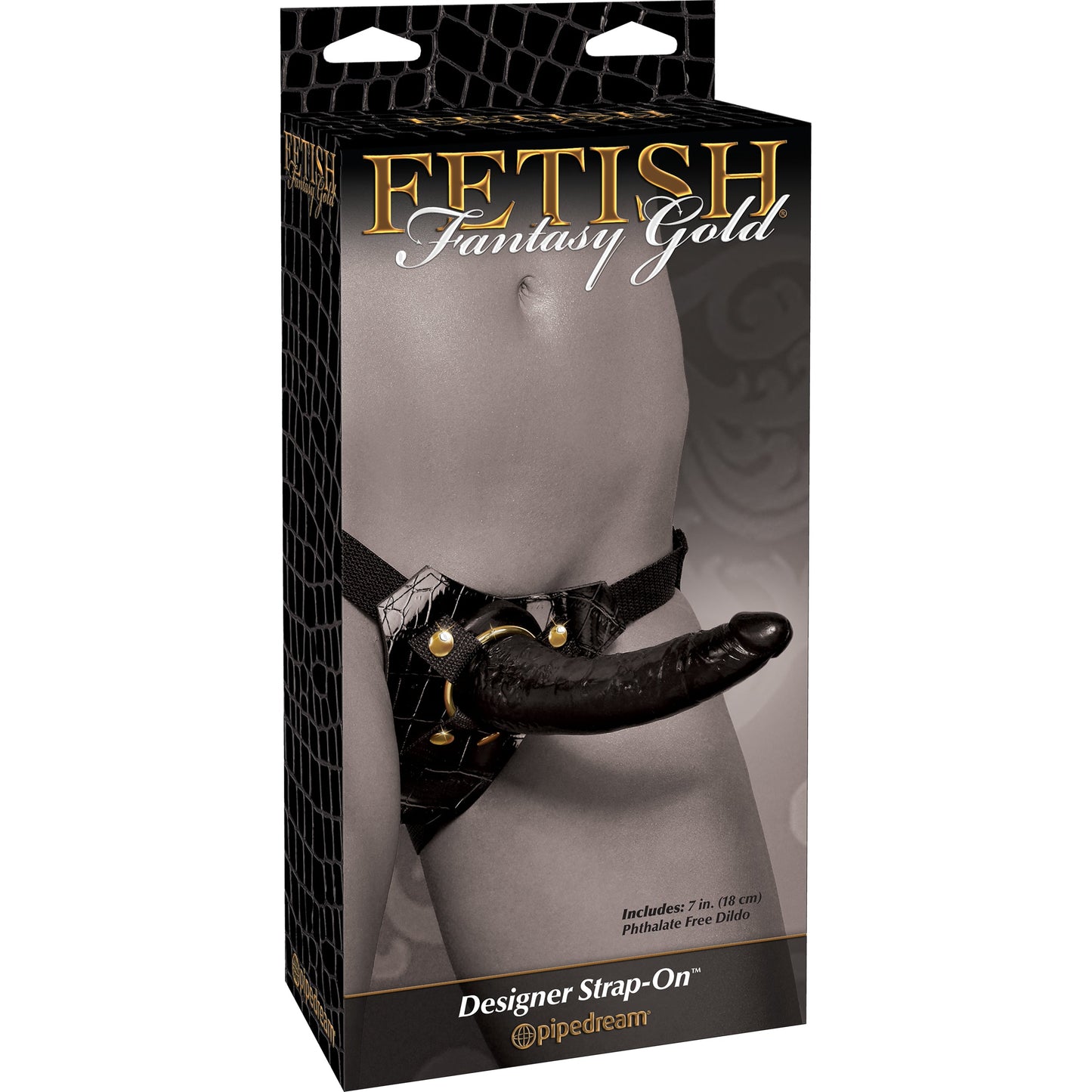 Fetish Fantasy Gold Designer Strap-on - Black