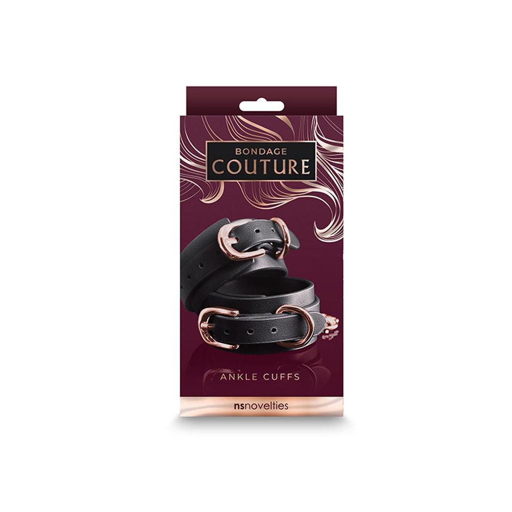 Bondage Couture - Ankle Cuffs - Black