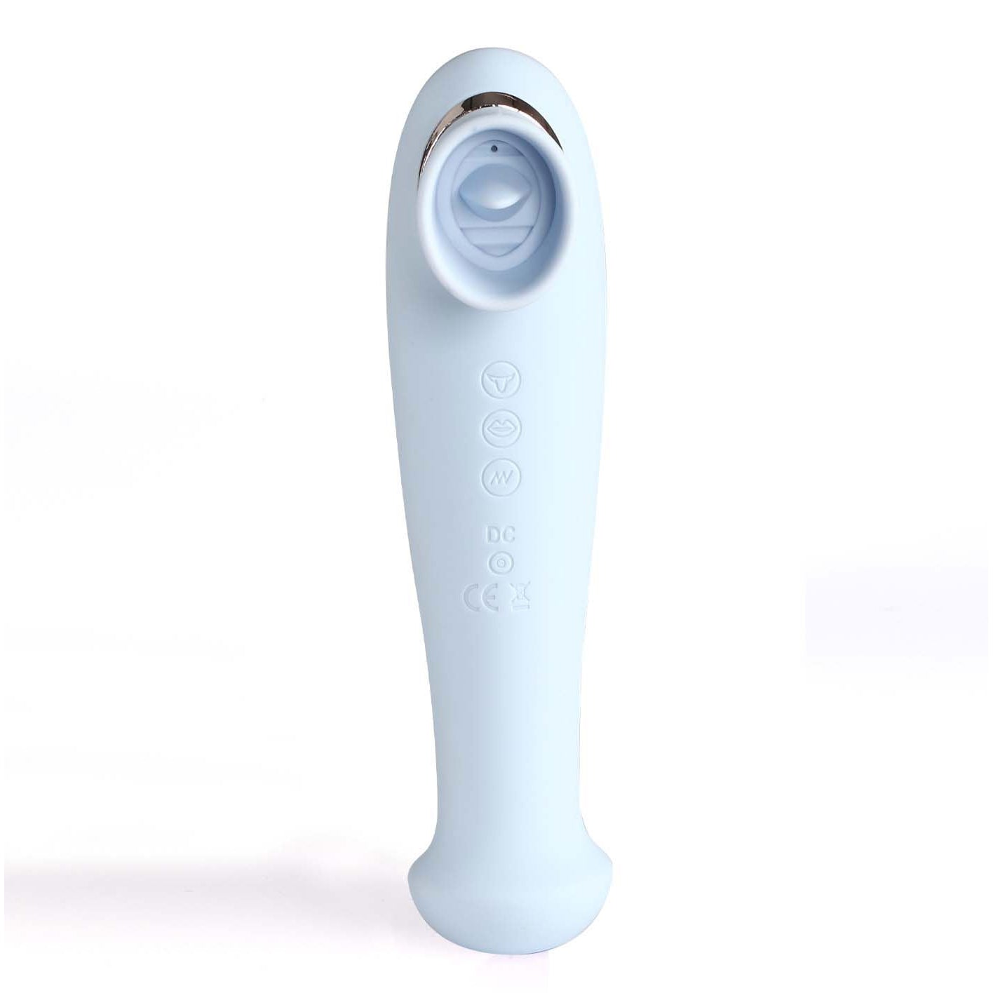 Destiny 15-Function Rechargeable Vibrating -  Suction Wand - Blue