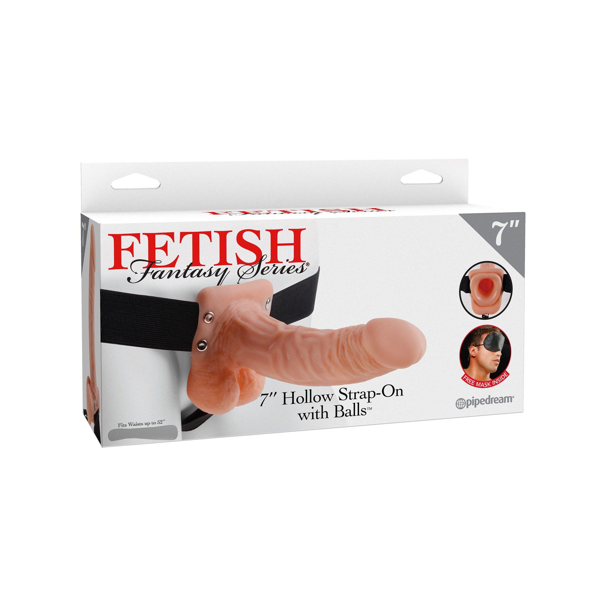 Fetish Fantasy Series 7 Inch Hollow Strap-on With  Balls - Flesh
