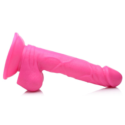 Pop Pecker 6.5 Inch Dildo With Balls - Pink