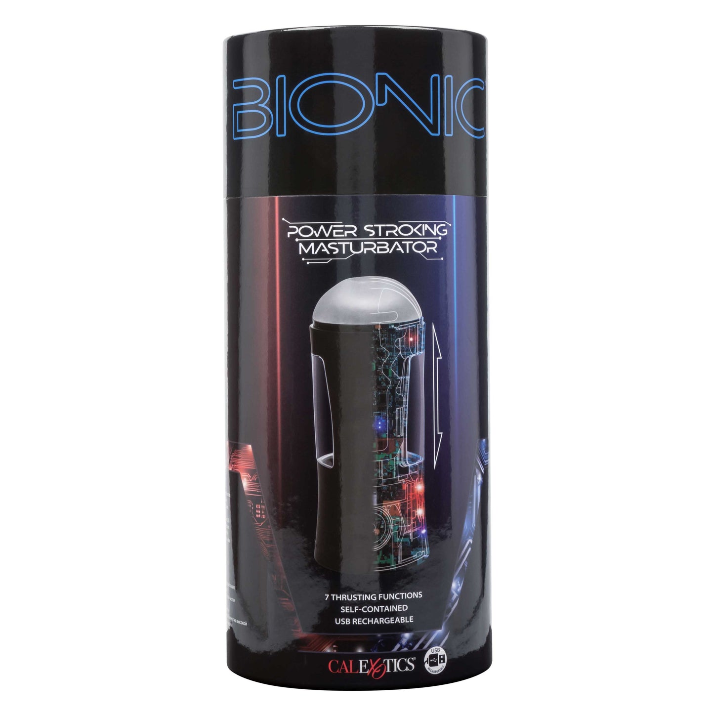 Bionic Power Stroking Masturbator - Black
