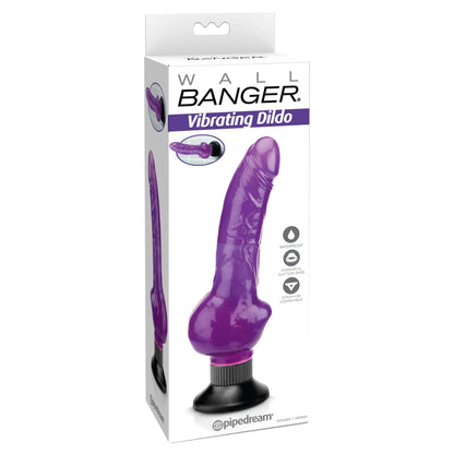 Wall Banger - Vibrating Dildo - Purple