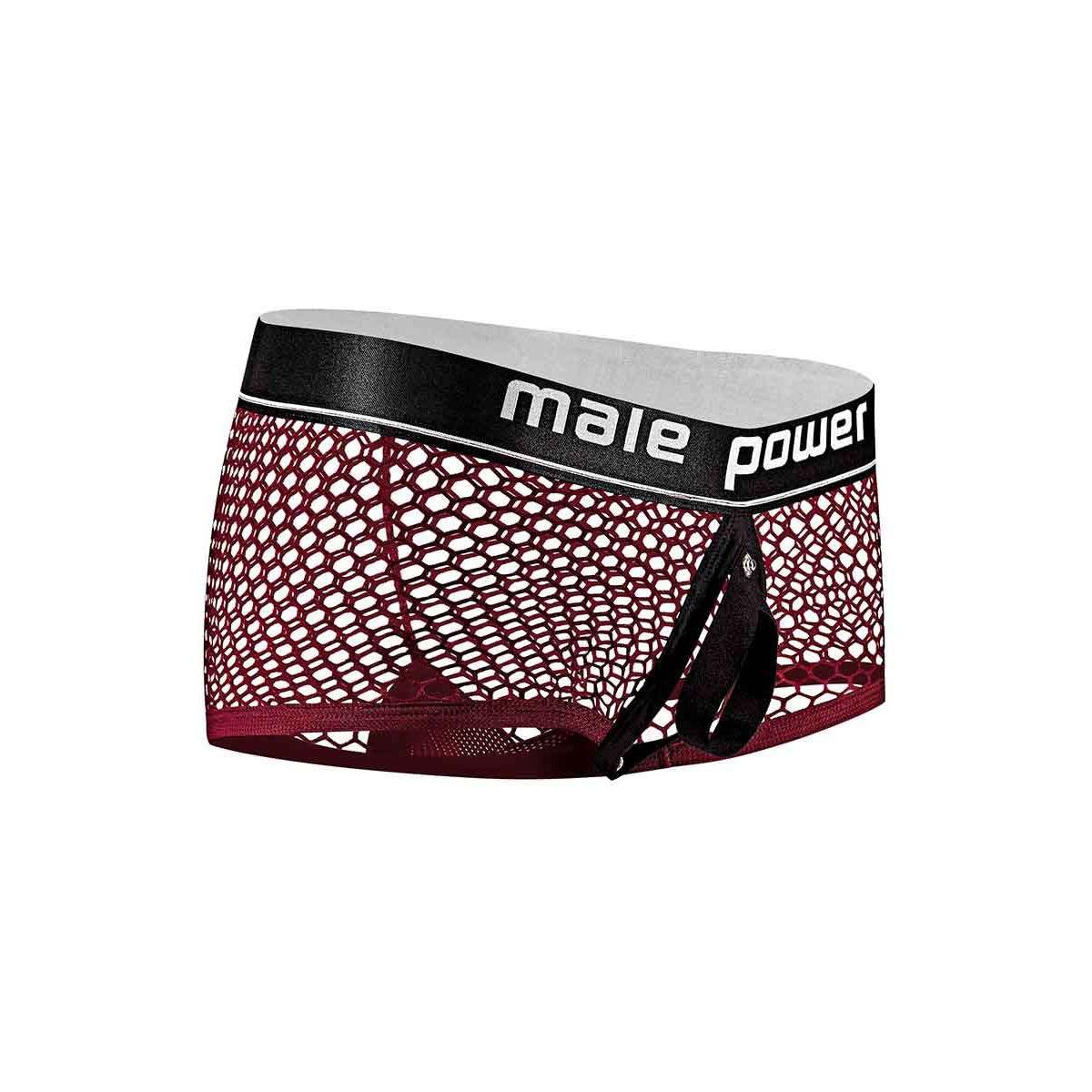 Cock Pit Net Mini Cock Ring Short - Extra Large - Burgundy