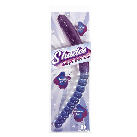 Shade - 17 Inch Double Dong - Violet and Blue