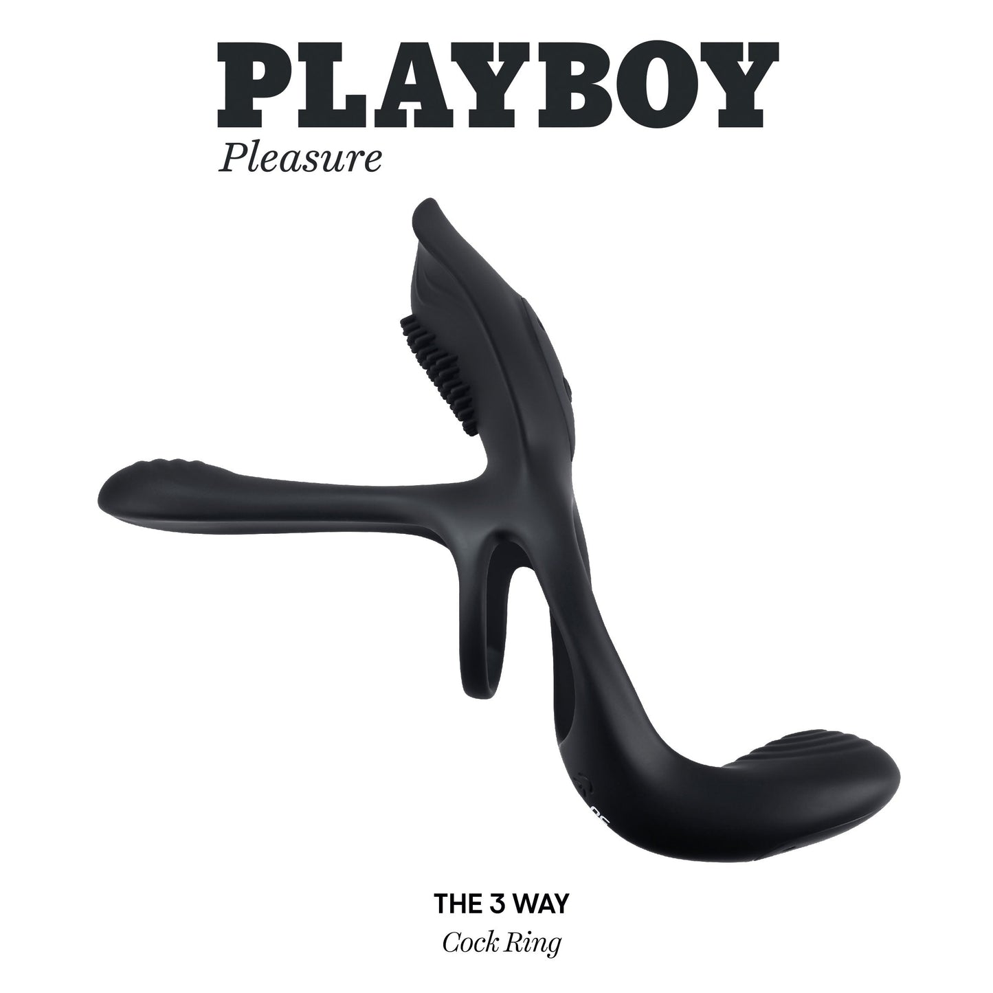 Playboy Pleasure - the 3 Way - Cock Ring - Black