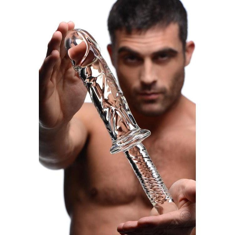 Brutus Glass Dildo Thruster - Clear - Your Adult Toy Store