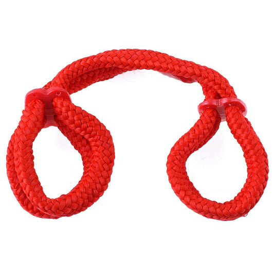 Fetish Fantasy Series Silk Rope Love Cuffs - Red