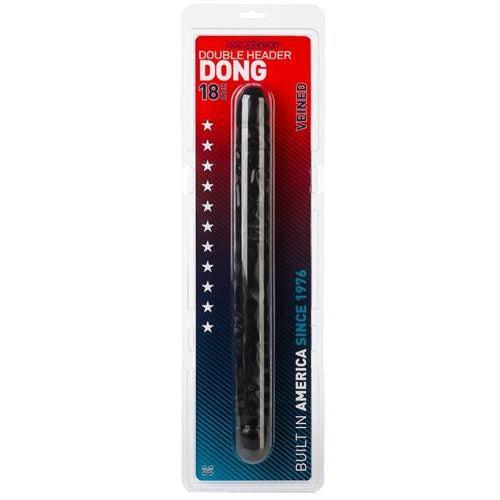 Double Header 18 Inches Veined - Black