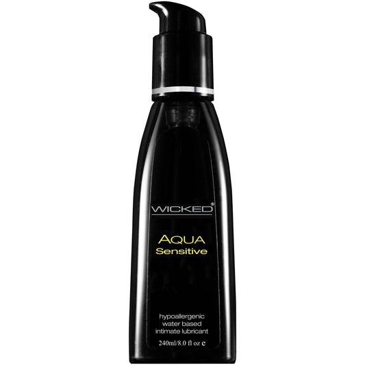 Aqua Sensitive Hypoallergenic Water Based  Lubricant - 8 Fl. Oz.