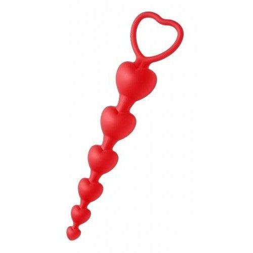 Sweet Hearts - Heart Shaped Silicone Anal Beads