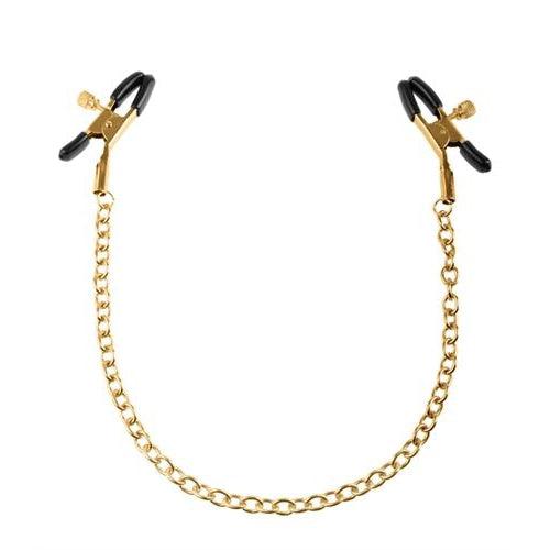 Fetish Fantasy Gold Chain Nipple Clamps - Gold PD3977-27