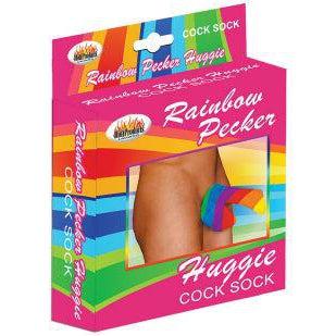 Rainbow Pecker Huggie Sock