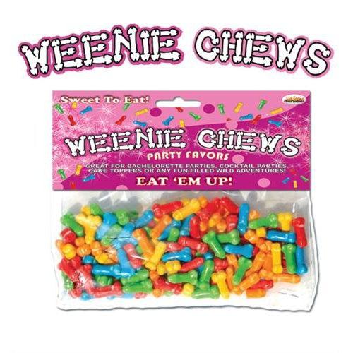 Weenie Chews Multi Flavor Assorted Penis Shaped Candy - 125 Piece Bag