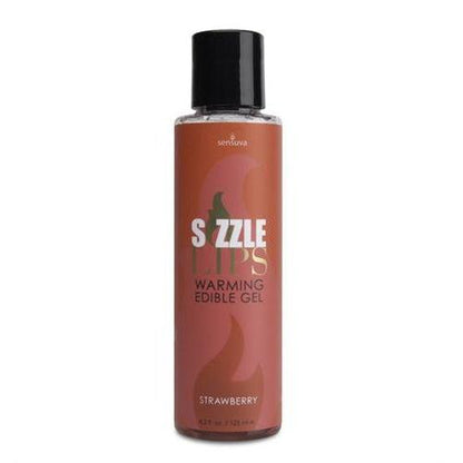 Sizzle Lips Warming Edible Gel - Strawberry - 4.2  Oz.