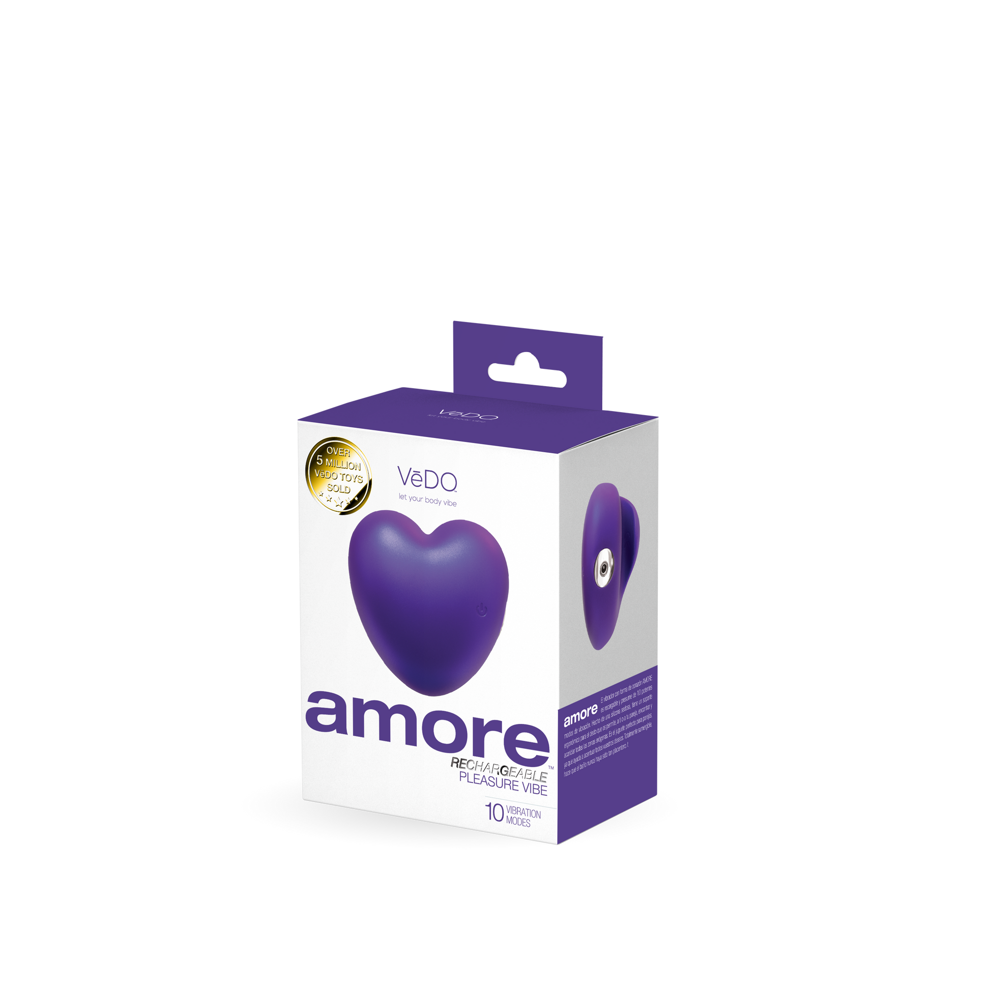 Amore Rechargeable Pleasure Vibe - Purple