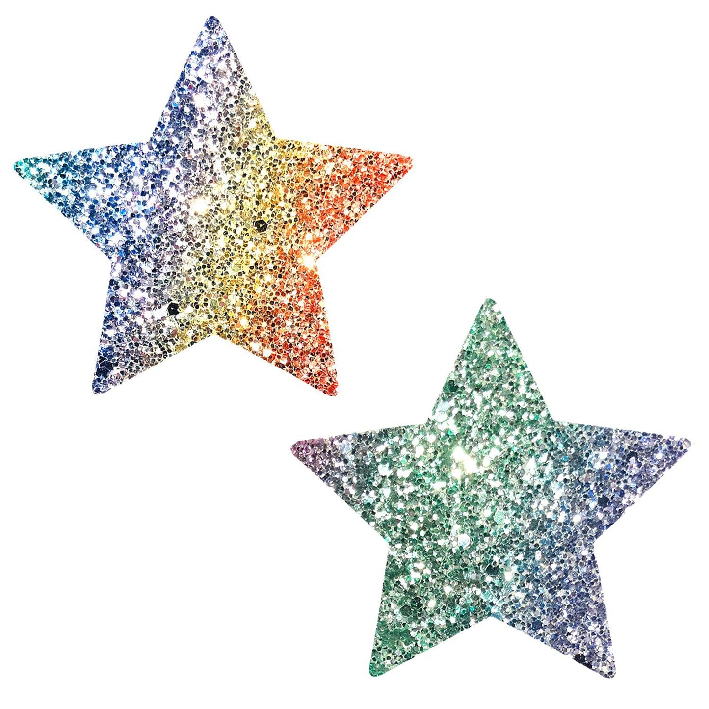 Super Sparkle Rock Kandi Chunky Rainbow Glitter  Starry Nights Nipztix Pasties