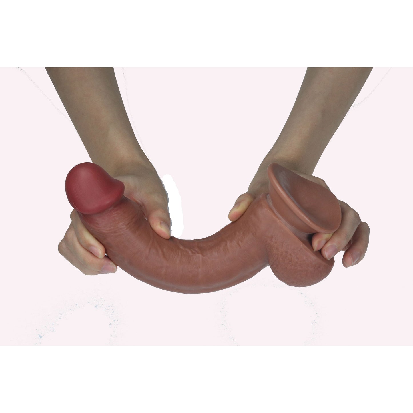 Get Lucky 9 Inch Real Skin Dong - Light Brown