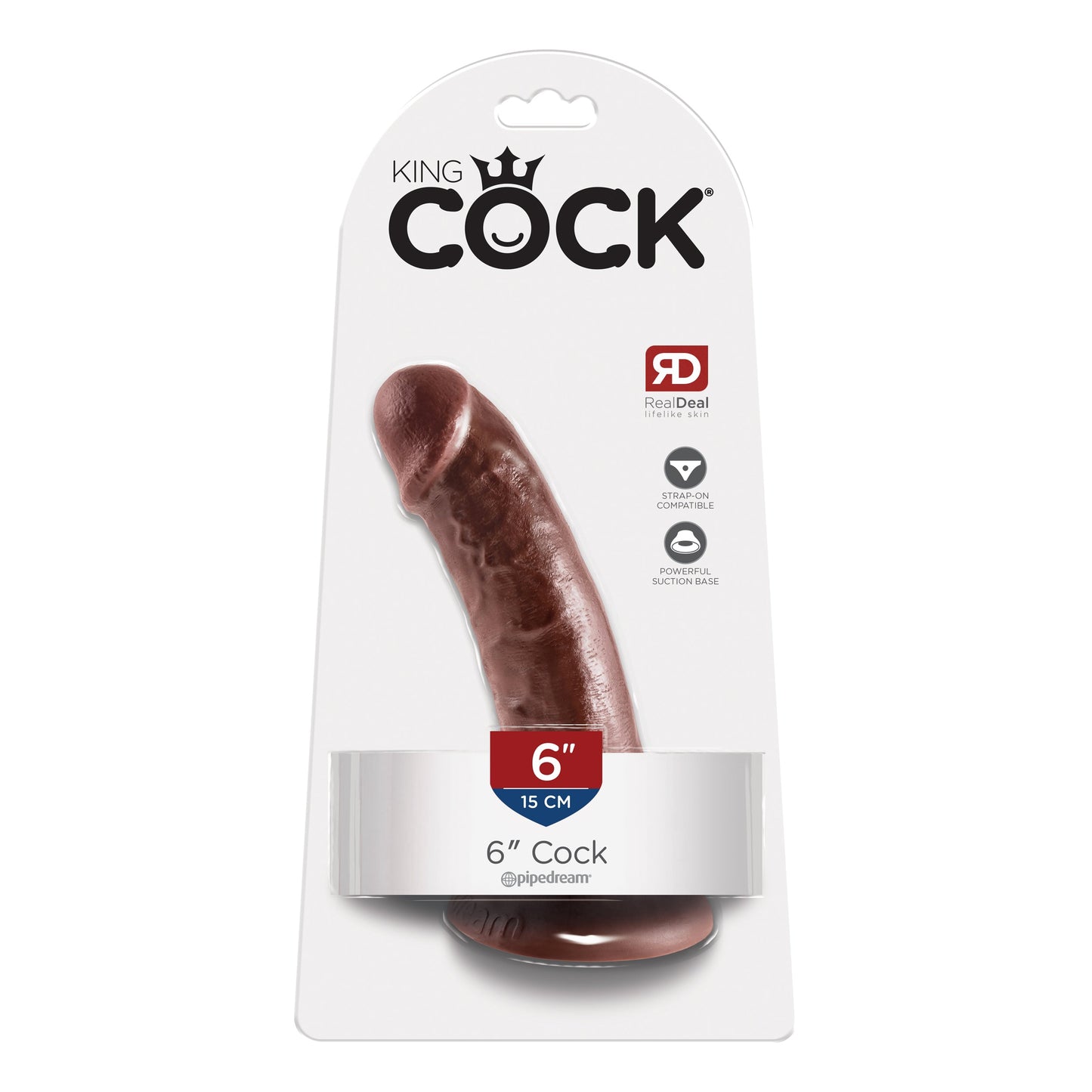 King Cock 6-Inch Cock - Brown