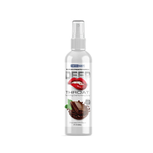 Swiss Navy Deep Throat Spray - Chocolate Mint - 2  Oz