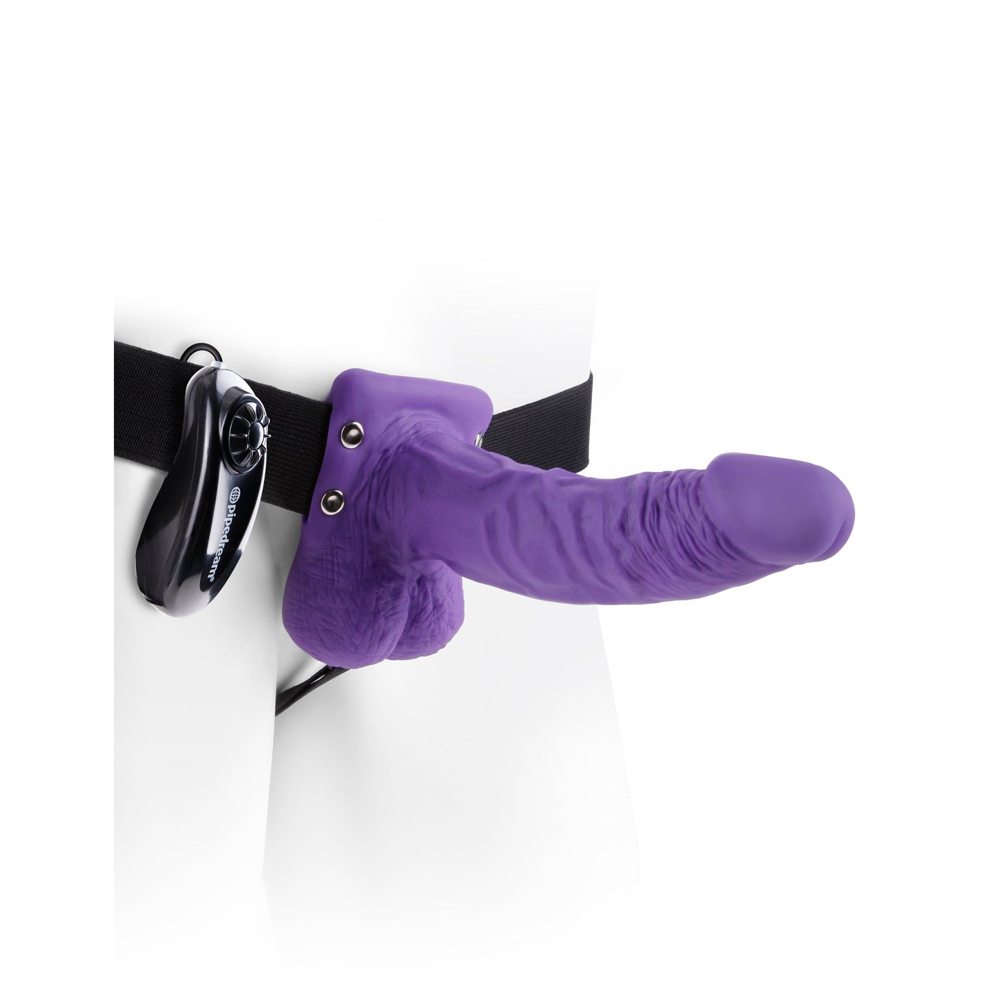 Fetish Fantasy Series 7-Inch Vibrating Hollow Strap-on With Balls