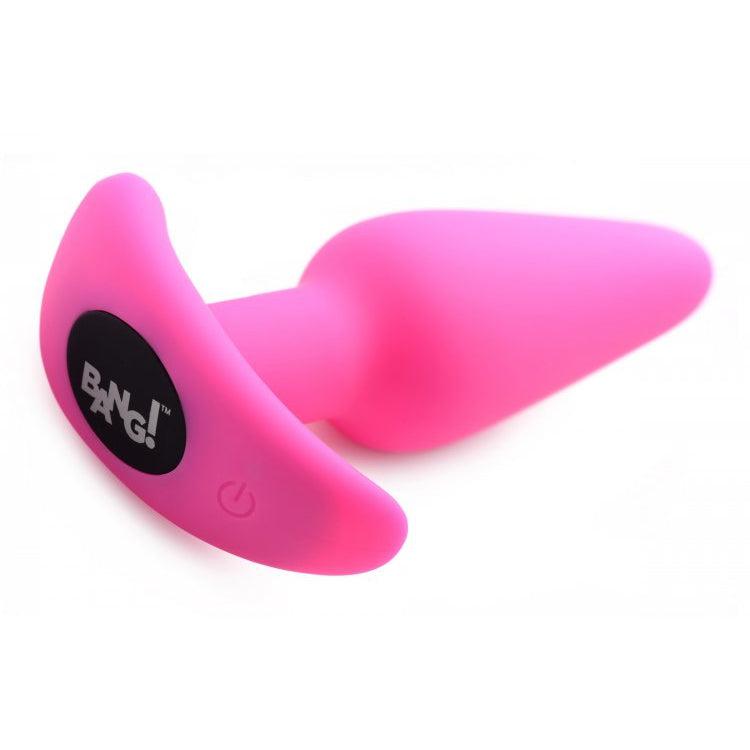 21x Silicone Butt Plug With Remote - Pink