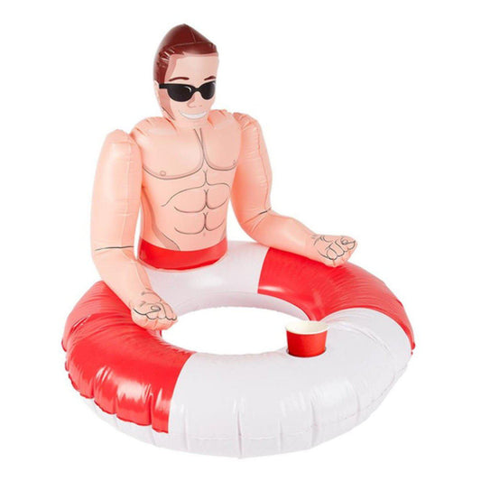 Inflatabale Lifeguard Hunk Swim Ring
