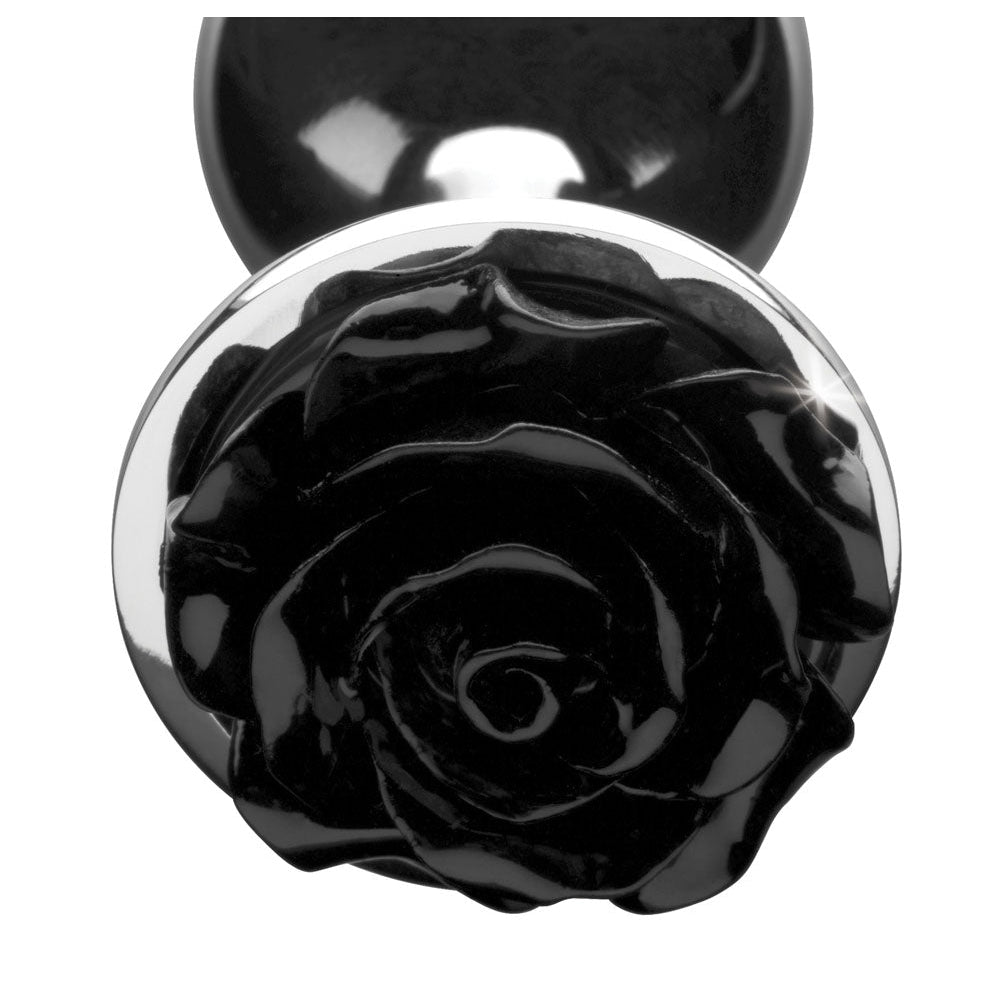Black Rose Anal Plug - Medium